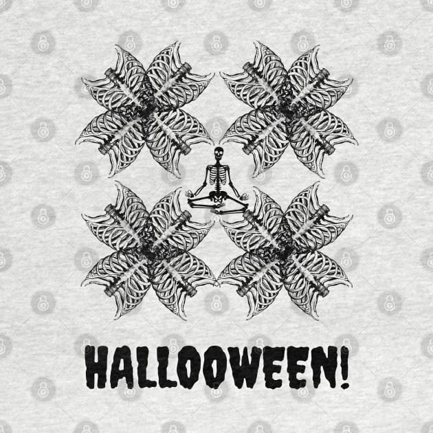 Skeleton Halloween Design by Blue Heart Design